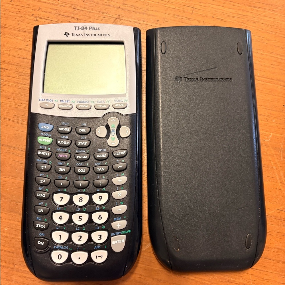 Texas Instruments Graphing Calculator in Black and White